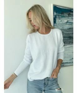 Six Fifty Lola Pullover Sweater Sweatshirts & Sweaters White -Six Fifty Shop unnamed file 602