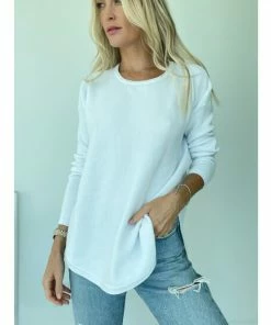 Six Fifty Lola Pullover Sweater Sweatshirts & Sweaters White -Six Fifty Shop unnamed file 604