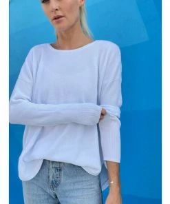 Six Fifty Lola Pullover Sweater Sweatshirts & Sweaters White -Six Fifty Shop unnamed file 605