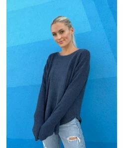 Six Fifty Lola Pullover Sweater Sweatshirts & Sweaters Navy -Six Fifty Shop unnamed file 608