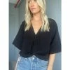 Six Fifty The Gauze Twist Top Tops Black