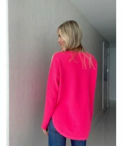Six Fifty Lola Pullover Sweater Sweatshirts & Sweaters Hot Pink -Six Fifty Shop unnamed file 618
