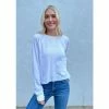 Six Fifty Simplicity Long Sleeve Tops White