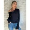 Six Fifty Happy Hour Henley  Tops Black