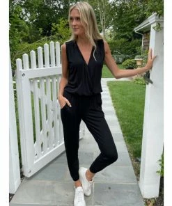 Six Fifty Coast To Coast Jumpsuit Jumpsuits & Rompers Black