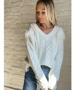 Six Fifty Feeling Fine Sweater Sweatshirts & Sweaters Ivory