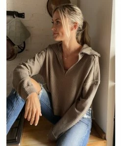 Six Fifty Good Company Long Sleeve Tops Olive