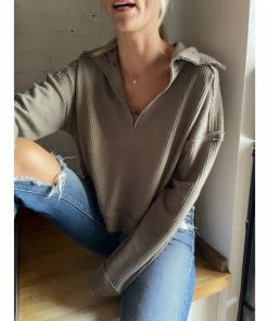 Six Fifty Good Company Long Sleeve Tops Olive -Six Fifty Shop unnamed file 650