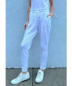 Six Fifty Polly Paper Bag Jogger Clothing White