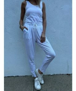 Six Fifty Polly Paper Bag Jogger Clothing White -Six Fifty Shop unnamed file 665