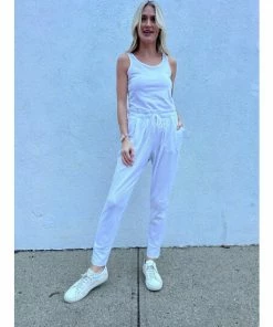 Six Fifty Polly Paper Bag Jogger Clothing White -Six Fifty Shop unnamed file 666