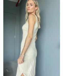 Six Fifty The Ribbed Midi Dresses Sand -Six Fifty Shop unnamed file 674