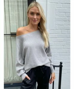 Six Fifty Tell All Sweater Sweatshirts & Sweaters Grey