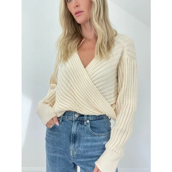 Six Fifty Toni Twist Sweater - Ivory Sweatshirts & Sweaters 3 Six Fifty Toni Twist Sweater - Ivory Sweatshirts & Sweaters - Image 3