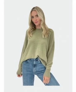 Six Fifty Soft Realm Sweater - Moss Green Sweatshirts & Sweaters