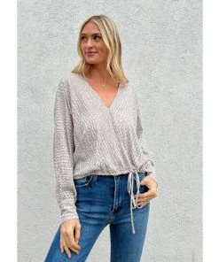 Six Fifty Millie Surplus Blouse Tops Oatmeal