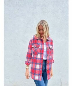 Six Fifty Remember Me Shacket Clothing Red -Six Fifty Shop unnamed file 733