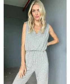 Six Fifty Leah Jumpsuit Jumpsuits & Rompers Gray -Six Fifty Shop unnamed file 745