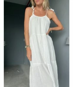 Six Fifty The Gauze Midi Dresses White