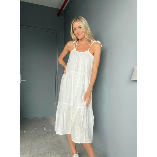 Six Fifty The Gauze Midi Dresses White 2 Six Fifty The Gauze Midi Dresses White - Image 2