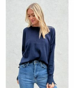 Six Fifty Can't Stop Sweater Sweatshirts & Sweaters Navy