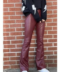 Six Fifty Felt Like It Flare Pant Pants Maroon