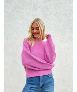 Six Fifty Rosie Reversible Sweater Sweatshirts & Sweaters Pink -Six Fifty Shop unnamed file 796