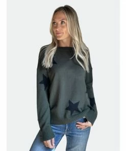 Six Fifty In The Stars Sweater Sweatshirts & Sweaters Dark Olive
