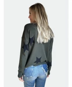 Six Fifty In The Stars Sweater Sweatshirts & Sweaters Dark Olive -Six Fifty Shop unnamed file 805