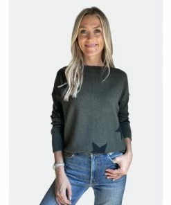 Six Fifty In The Stars Sweater Sweatshirts & Sweaters Dark Olive -Six Fifty Shop unnamed file 806