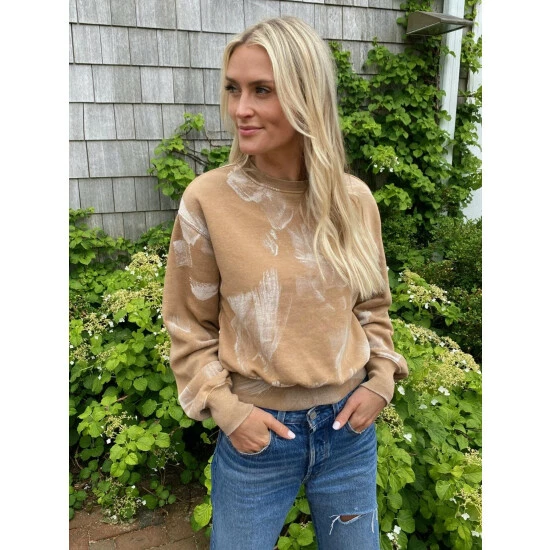 Six Fifty Chaos Crewneck Sweatshirts & Sweaters Tan 1 Six Fifty Chaos Crewneck Sweatshirts & Sweaters Tan