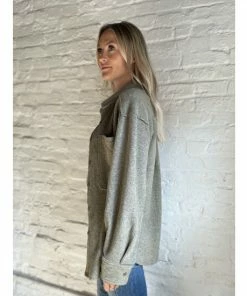 Six Fifty West Coast Shacket Coats, Jackets & Blazers Olive -Six Fifty Shop unnamed file 845