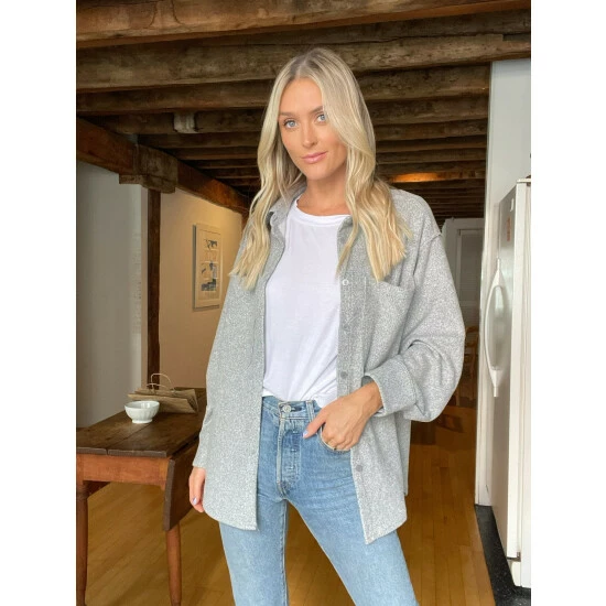 Six Fifty West Coast Shacket Coats, Jackets & Blazers Grey 2 Six Fifty West Coast Shacket Coats, Jackets & Blazers Grey - Image 2