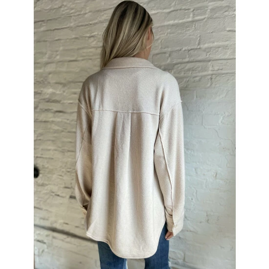 Six Fifty West Coast Shacket Coats, Jackets & Blazers Beige 3 Six Fifty West Coast Shacket Coats, Jackets & Blazers Beige - Image 3