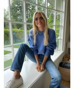 Six Fifty Good Mood Sweater Sweatshirts & Sweaters Cobalt -Six Fifty Shop unnamed file 870