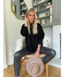 Six Fifty Good Mood Sweater Sweatshirts & Sweaters Black -Six Fifty Shop unnamed file 879