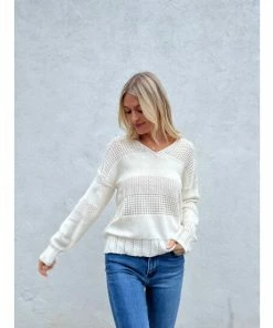 Six Fifty Chloe Sweater Sweatshirts & Sweaters White -Six Fifty Shop unnamed file 896