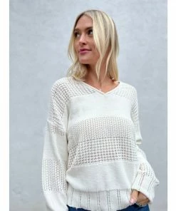 Six Fifty Chloe Sweater Sweatshirts & Sweaters White -Six Fifty Shop unnamed file 897