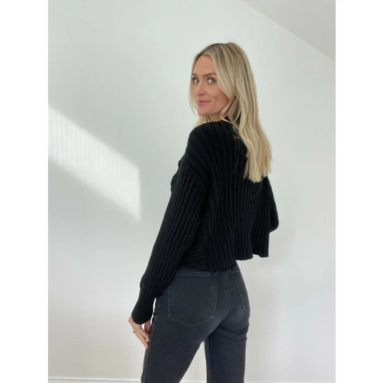 Six Fifty Toni Twist Sweater - Black Sweatshirts & Sweaters 3 Six Fifty Toni Twist Sweater - Black Sweatshirts & Sweaters - Image 3