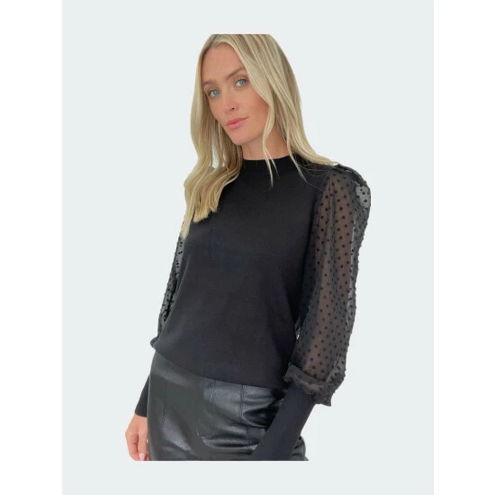 Six Fifty Dottie Top Tops Black 2 Six Fifty Dottie Top Tops Black - Image 2