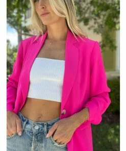 Six Fifty The Statement Blazer Coats, Jackets & Blazers Hot Pink