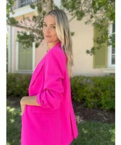 Six Fifty The Statement Blazer Coats, Jackets & Blazers Hot Pink -Six Fifty Shop unnamed file 915