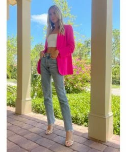 Six Fifty The Statement Blazer Coats, Jackets & Blazers Hot Pink -Six Fifty Shop unnamed file 918