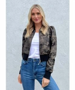 Six Fifty Camila Bomber Coats, Jackets & Blazers Camo
