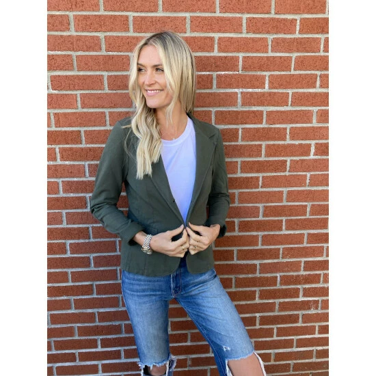 Six Fifty Lead The Way Blazer Coats, Jackets & Blazers Olive 2 Six Fifty Lead The Way Blazer Coats, Jackets & Blazers Olive - Image 2