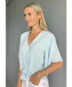 Six Fifty The Heather Top Tops Cool Blue